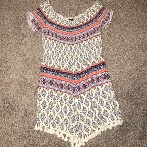 colorful shorts romper